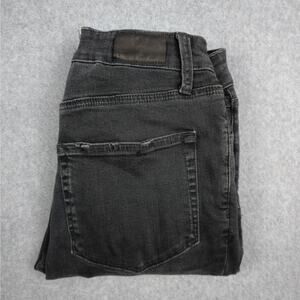 Paige 29 Margot Ankle High Rise Skinny Jeans Black Wash 28x27